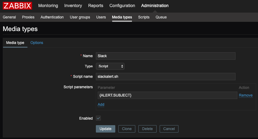 zabbix slack