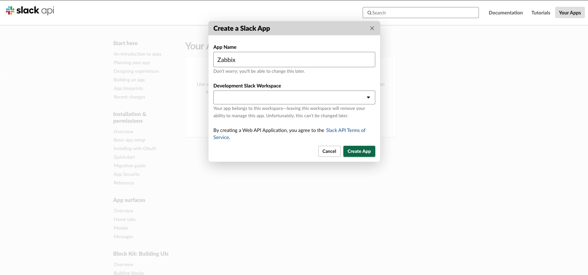 zabbix slack