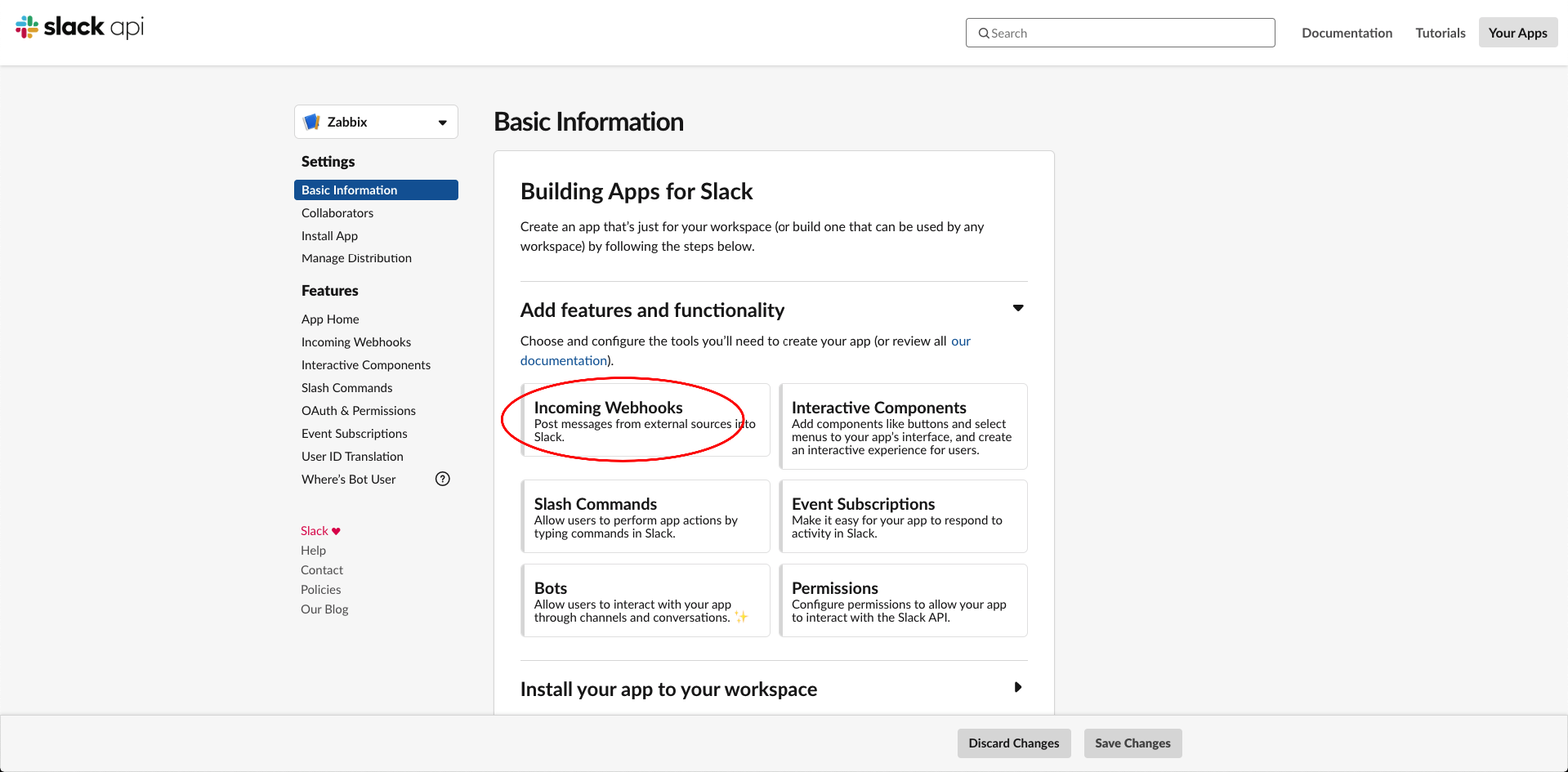 zabbix slack