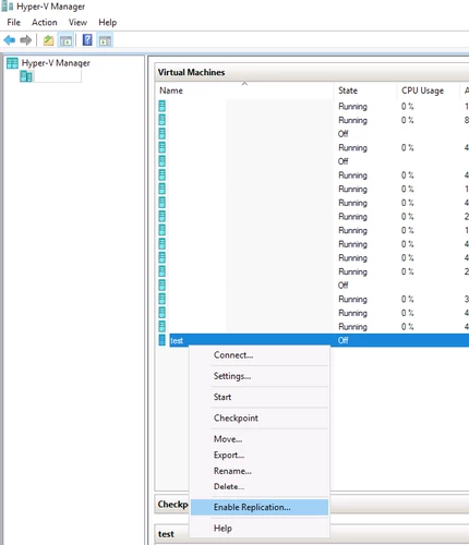 hyperv replication
