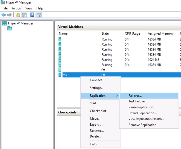 hyperv replication