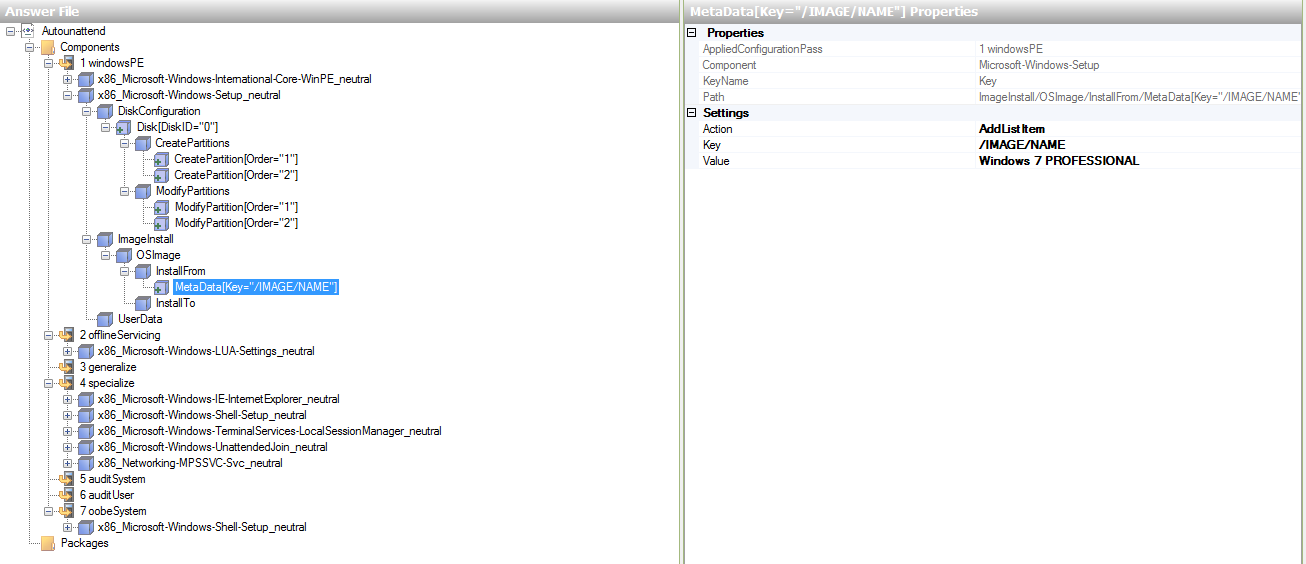 unattended windows7x86