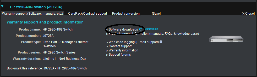 hp procurve upgrade
