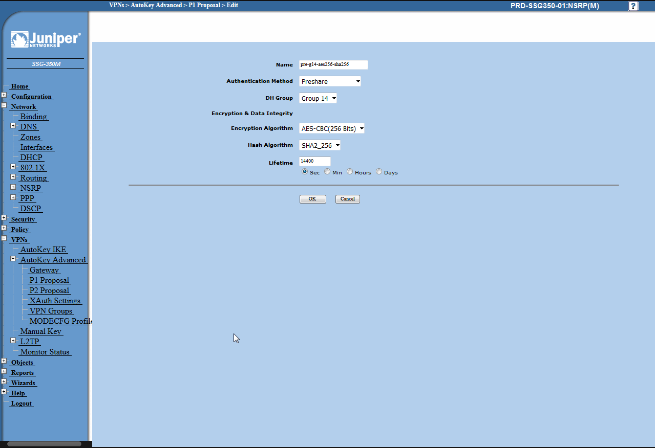 juniper site to site vpn