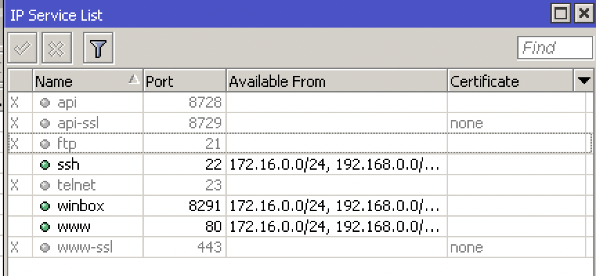 mikrotik securing