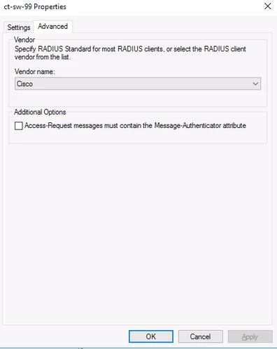 switching aaa radius